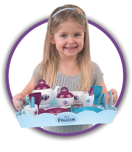 Візок Smoby Toys Фроузен-2 Знімна таця і сервіз 17 аксесуарів (3032163105176) - зображення 4