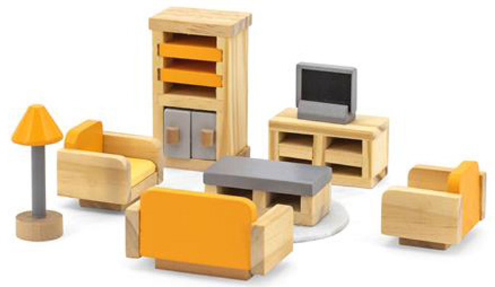 Дерев'яні меблі для ляльок Viga Toys PolarB Вітальня (6971608440373) - зображення 4