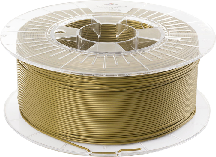 Filament do drukarek 3D Spectrum Premium PLA 1.75 mm 1000 g Złota linia (5903175657046) - obraz 2