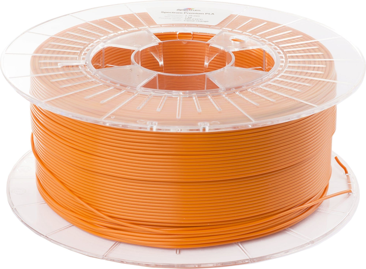 Filament do drukarek 3D Spectrum Premium PLA 1.75 mm 1000 g Pomarańczowy marchewkowy (5903175657961) - obraz 2