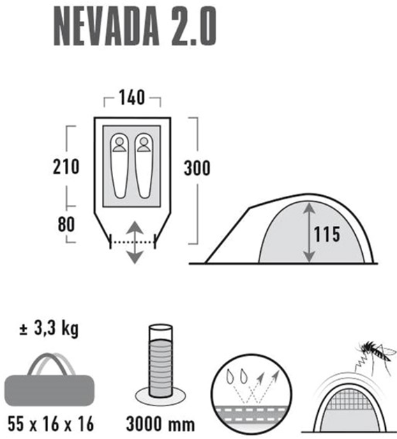 Namiot High Peak Nevada 2 10196 (4001690101967) - obraz 8