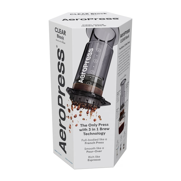Aeropress do kawy AeroPress Clear Black (085276082387) - obraz 5