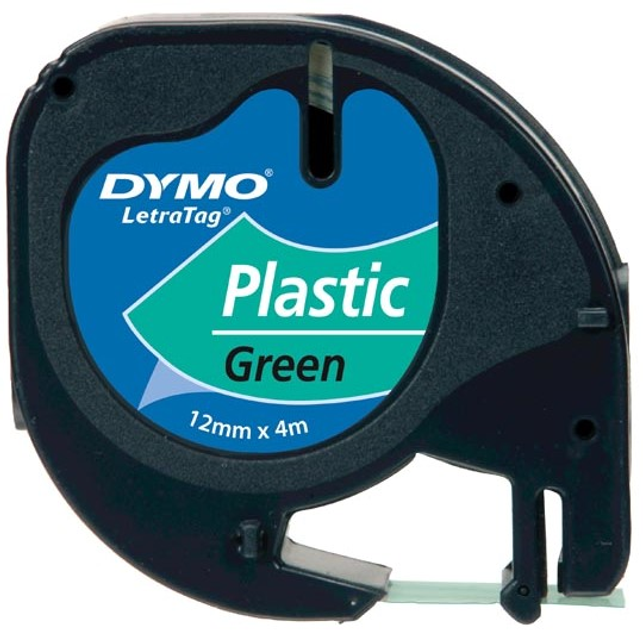 Taśma etykietowa Dymo S0721640 12 mm x 4 m Green/Black - obraz 1