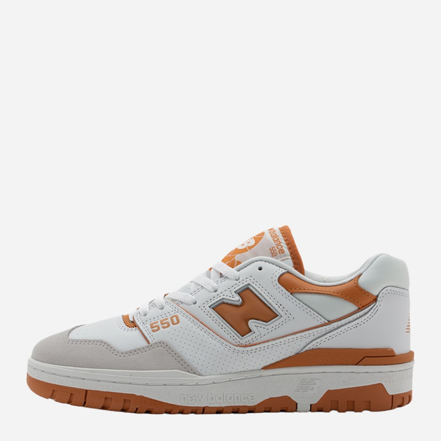 Sneakersy męskie skórzane New Balance BB550 BB550LSC 42.5 Białe (196432436774) - obraz 1