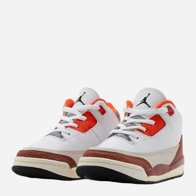 Дитячі кросівки для хлопчика Nike Jordan Brand Jordan Retro 3 SE DV7026-108 26 Білі (196153224711) - зображення 2