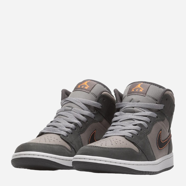 Buty do koszykówki męskie za kostkę Nike Jordan Brand Air Jordan 1 Mid SE FQ8338-017 44.5 Szare (196969789251) - obraz 2