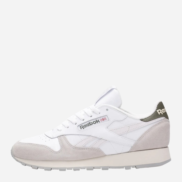 Buty sportowe męskie skórzane Reebok Classic Leather 100033433 45.5 Białe (4066755169634) - obraz 1