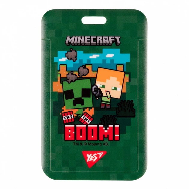 Бейдж вертикальний Yes Minecraft 70x110 мм слайдер (940322) - зображення 2