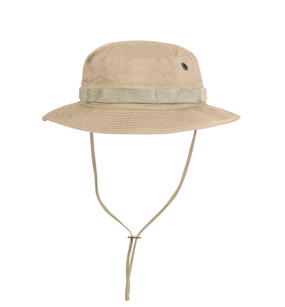 Панама тактична Helikon-tex із хвостом L Пісочна BOONIE Hat - Cotton Ripstop - Khaki (KA-BON-CR-13-B05-L) - зображення 2