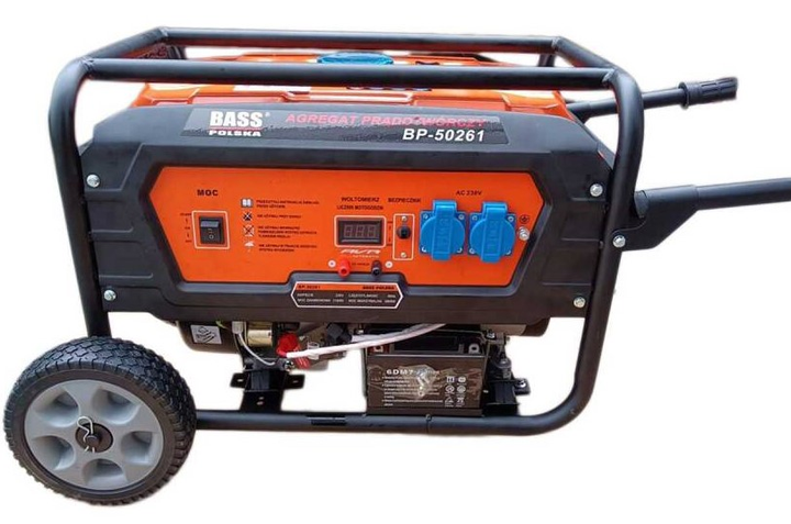 Generator benzynowy Bass Polska 5021 3100/3800 W (5902067627396) - obraz 1