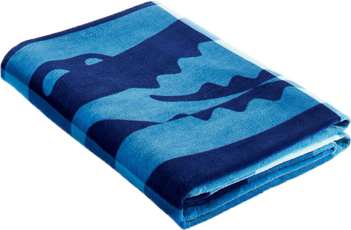 Акція на Рушник бавовняний Lacoste Home Cotton Beach Towel Пляжний 180х90 см Net Signature Croc від Rozetka