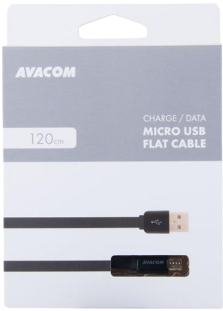 Кабель Avacom 2.0 USB Type-A - Micro USB M/M 1.2 м Чорний (DCUS-MIC-120K) - зображення 3