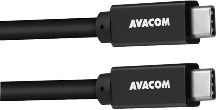 Kabel Avacom 3.2 gen 2 USB Type-C - USB Type-C M/M 1 m Czarny (DCUS-TPCC-10K60W) - obraz 1