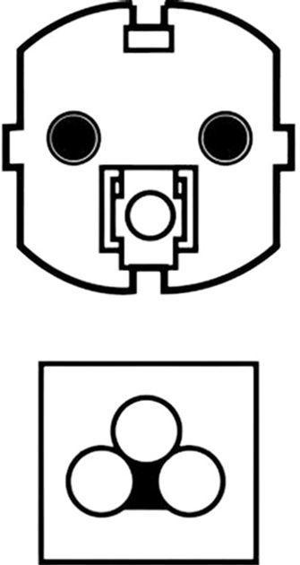 Кабель живлення Logo CEE7 - IEC-C5 230V 2 м Чорний (8590274819313) - зображення 2