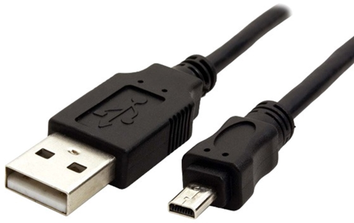 Kabel Logo do Panasonic 2.0 USB Type-A - 8-pin M/M 1.8 m Czarny (8590274311800) - obraz 1