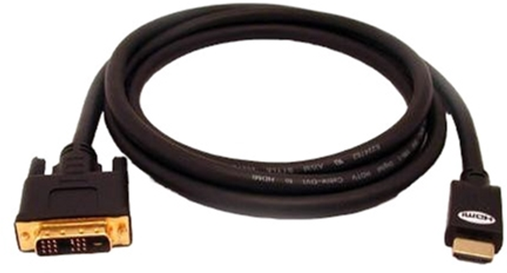 Kabel Logo KM030H3NQL Video DVI 18+1 - HDMI M/M 3 m Czarny (8590274252523) - obraz 4