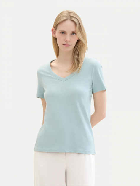 Футболка Tom Tailor Organic cotton t-shirt S Блакитний 1041533ХХ30463 - Фото 1 Футболка Tom Tailor Organic cotton t-shirt S Блакитний 1041533ХХ30463 - изображение 1