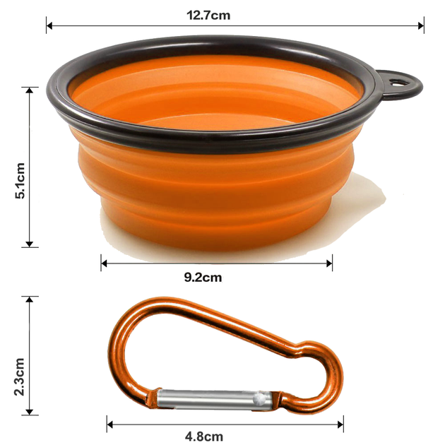 Дорожная складная силиконовая миска для собак Smart Pet, на 0,25 л, Orange - Фото 3 Дорожная складная силиконовая миска для собак Smart Pet, на 0,25 л, Orange - изображение 3