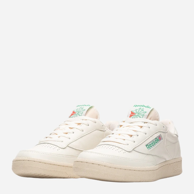 Tenisówki męskie skórzane Reebok Club C 1985 TV 100000317 45.5 Białe (4061617830721) - obraz 2