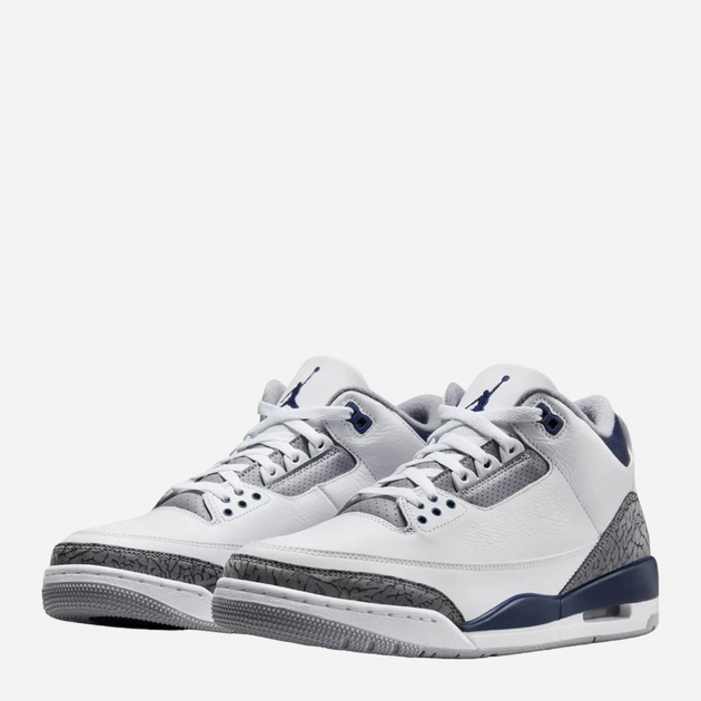 Чоловічі снікери Nike Jordan Brand Air Jordan 3 Retro CT8532-140 42 Білі (196975542352) - зображення 2