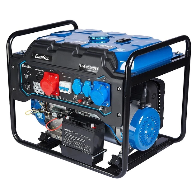 Бензиновый генератор EnerSol EPG-8500UEA (8.5 кВт, 50 Гц, 230/400 В, 26 л) электростартер трехфазный с выходом под ATS (23108) - изображение 2