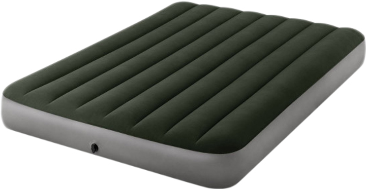 Łóżko dmuchane welurowe Intex 64108 Prestige Downy Bed 137x191x25 cm Green (6941057418391) - obraz 2