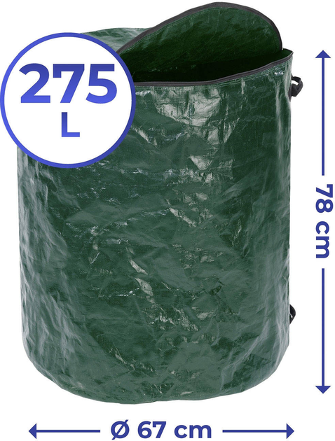 Садовая сумка Maximex на молнии с крышкой и 2 ручками 275 л (4008838230800) - изображение 5
