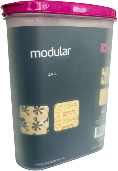 Контейнер пластиковый Motek Modular Legume с крышкой. 2.4 л (SU-MB-13) - изображение 5