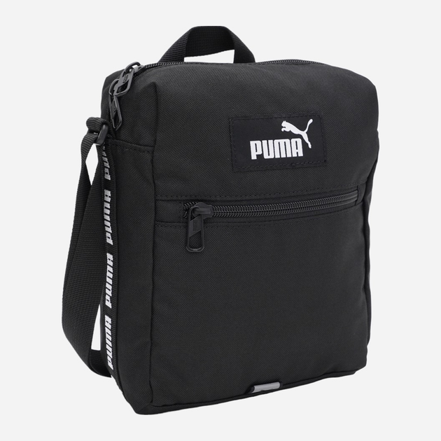 Спортивна сумка планшет через плече тканинна маленька Puma EvoESS 09034201 Чорна (4099685697106) - зображення 4