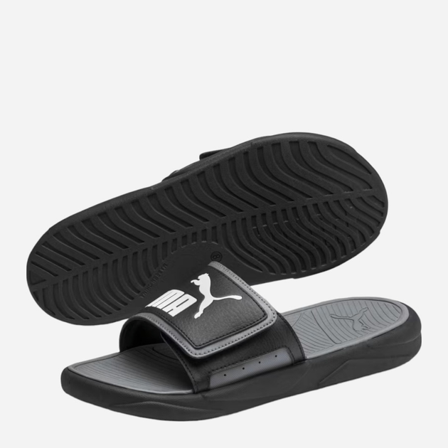 Чоловічі шльопанці для пляжу Puma Royalcat Comfort 372280-01 43 (9UK) Чорні (4062451855758) - зображення 4