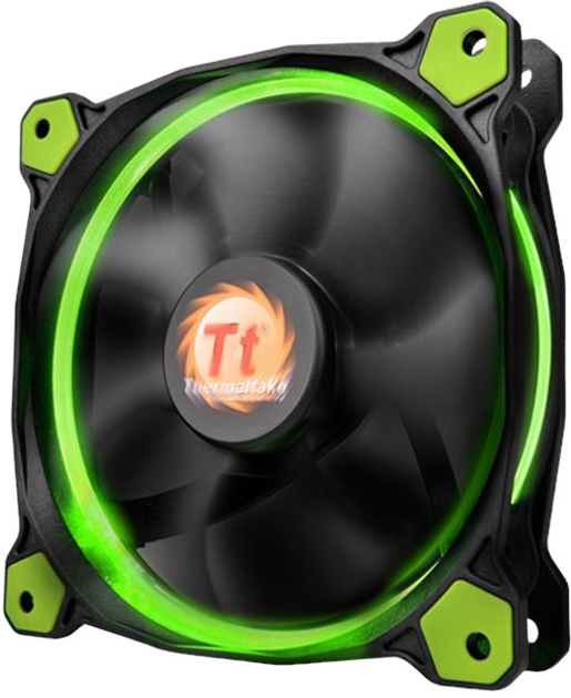 Wentylator Thermaltake Riing 14 Green LED (4717964400765) - obraz 2