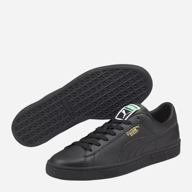 Sneakersy męskie skórzane Puma Basket Classic XXI 374923-03 44 (9.5UK) Czarne (4063697638228) - obraz 4