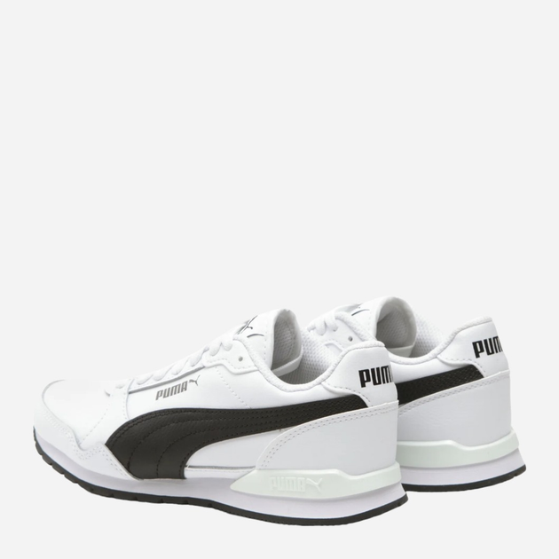 Buty sportowe dziecięce dla dziewczynki Puma ST Runner v3 L Jr 384904-07 36 (3.5UK) Białe z czarnym (4065449542852) - obraz 4