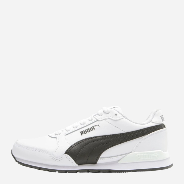 Buty sportowe dziecięce dla dziewczynki Puma ST Runner v3 L Jr 384904-07 38.5 (5.5UK) Białe z czarnym (4065449542890) - obraz 3