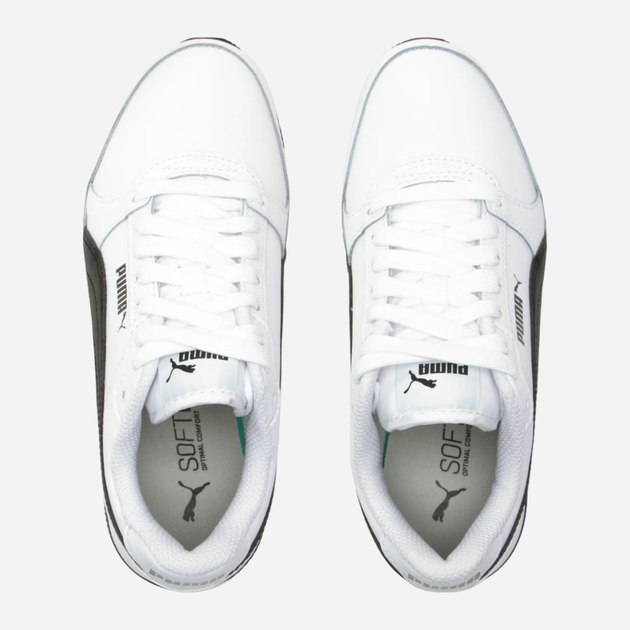 Buty sportowe dziecięce dla dziewczynki Puma ST Runner v3 L Jr 384904-07 38.5 (5.5UK) Białe z czarnym (4065449542890) - obraz 5