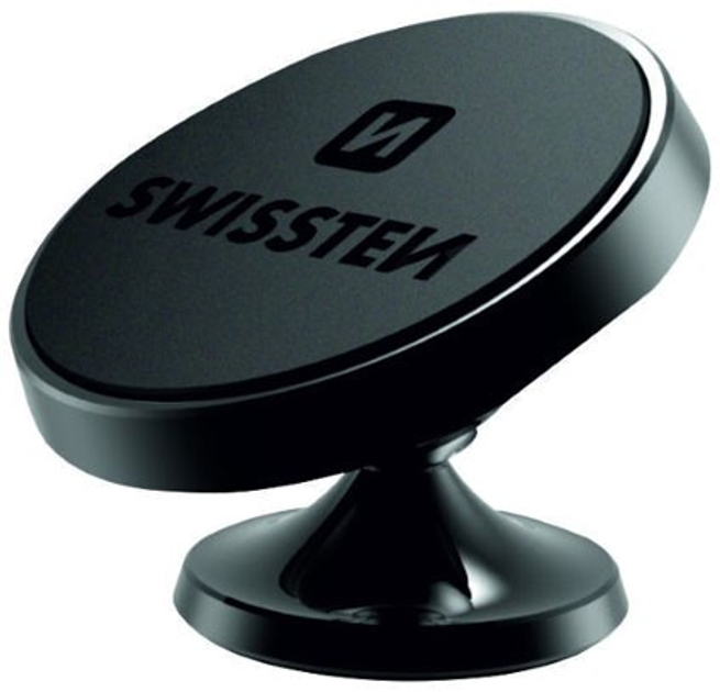 Автотримач для телефону Swissten Magnetic S-Grip Dashboard DM7 Чорний (65010421) - зображення 1