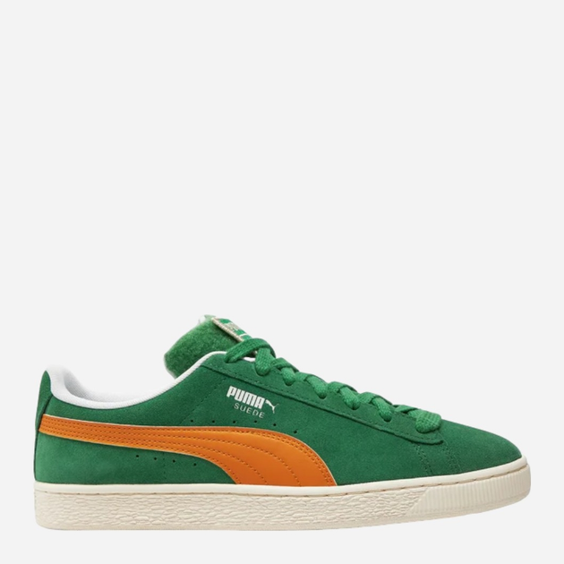 Tenisówki męskie do kostki Puma Suede Patch 395388-01 42 (8UK) Zielone (4099686227692) - obraz 1