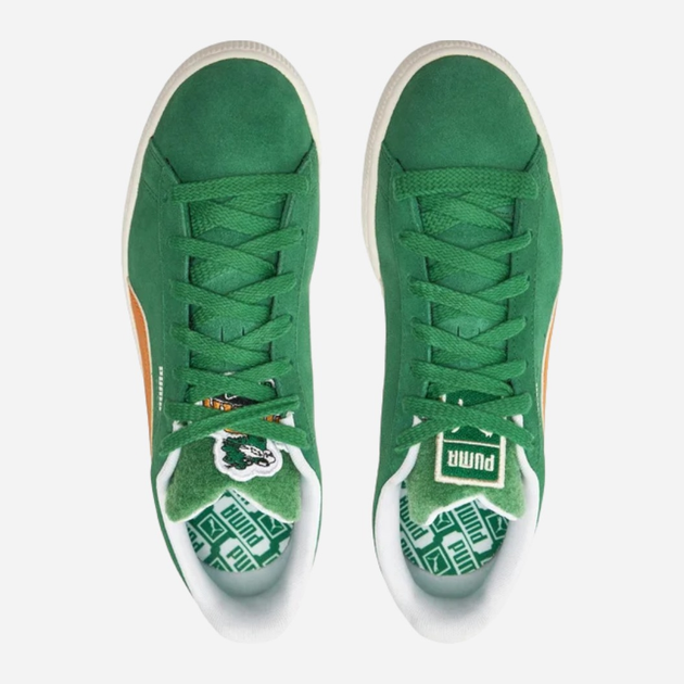 Sneakersy męskie do kostki Puma Suede Patch 395388-01 41 (7.5UK) Zielone (4099686227678) - obraz 5