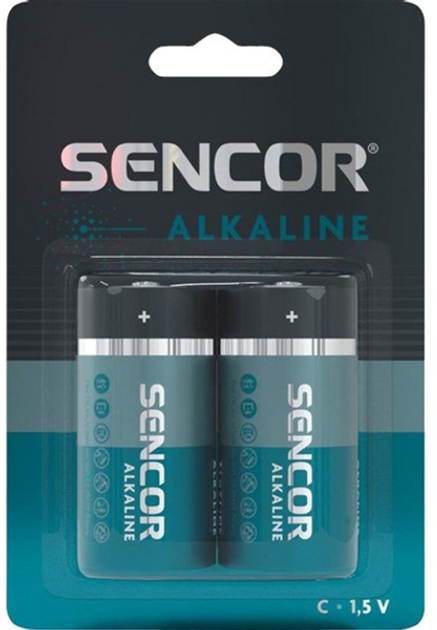 Baterie alkaliczne Sencor LR14 2 szt (SBA LR14 2BP C Alk) - obraz 1