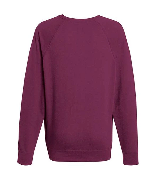Світшот чоловічий Fruit of the Loom Lightweight raglan sweat XL Бордовий (062138041XL) - зображення 2