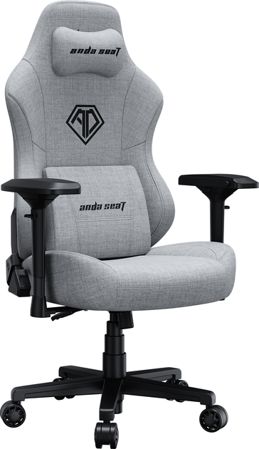 Кресло игровое Anda Seat Phantom 3 Pro Size L Grey Fabric (AD18YC-06-G-F) - изображение 2