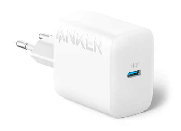 Мережевий зарядний пристрій ANKER PowerPort - 20W USB-C + USB-C cable - Фото 1 Мережевий зарядний пристрій ANKER PowerPort - 20W USB-C + USB-C cable - зображення 1