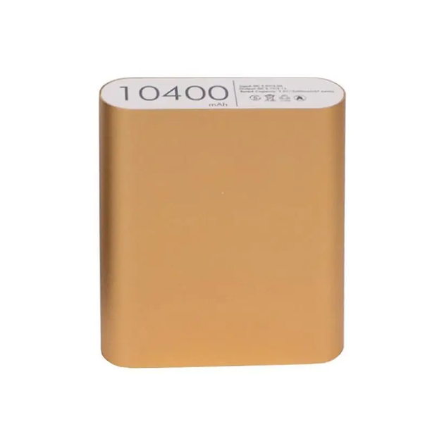 Повербанк 10400 mah портативний акумулятор Power Bank золотий - зображення 2