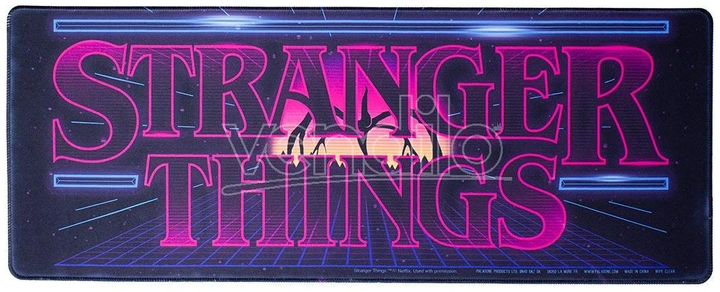 Podkładka gamingowa Paladone Stranger Things Arcade Logo Control 80 x 30 cm (5055964793586) - obraz 1