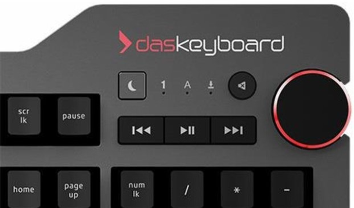 Клавіатура дротова Das Keyboard 4 Professional Cherry MX Blue USB Black (DKPKDK4P0MCC0UUX) - зображення 6