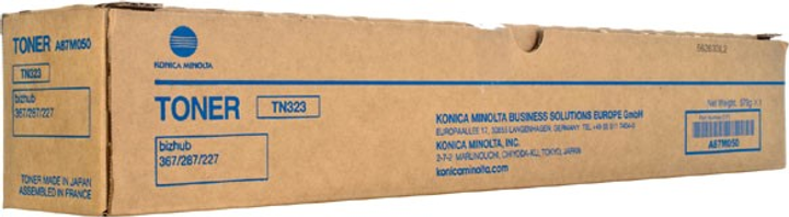 Тонер-картридж Konica Minolta A87M050 TN-323 Black - зображення 1