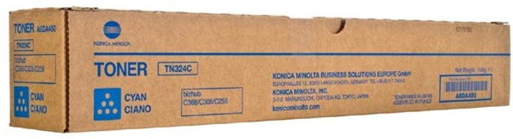 Тонер-картридж Konica Minolta A8DA450 TN324C Cyan - зображення 1