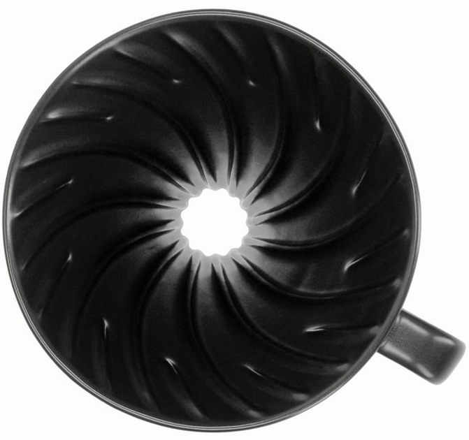 Dripper do kawy Hario V60-02 Ceramiczny Czarny (4977642727953) - obraz 3