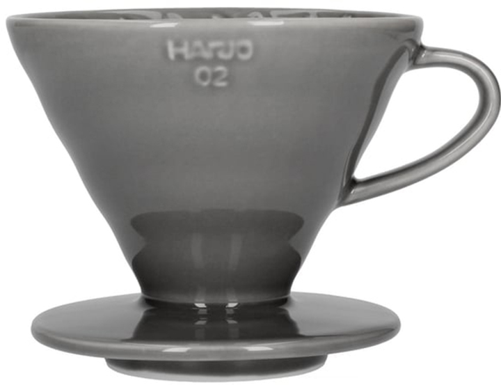 Пуровер Hario V60-02 Керамічний Сірий (4977642727946) - зображення 1