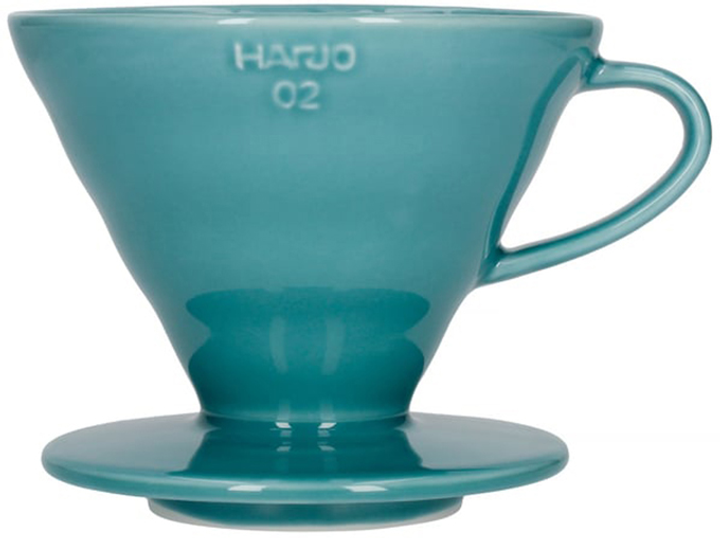 Пуровер Hario V60-02 Керамічний Бірюзовий (4977642727939) - зображення 1